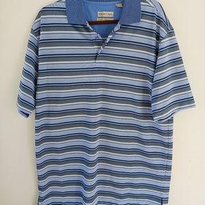 Tehama Polo Shirt Striped Short Sleeve